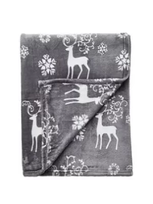 Image of Cascade Home Christmas Stag Throw