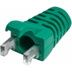Image of TUK Ltd SPEEDY RJ45 PS1Gn#100 Green strain relief boot for Cat5 plug pack of 100