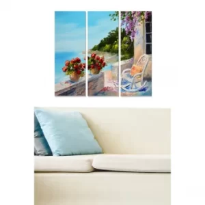 Image of MDF202727977 Multicolor Decorative MDF Painting (3 Pieces)