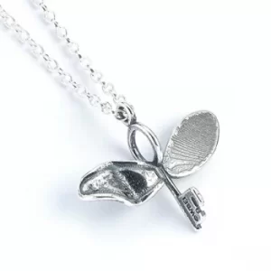 Image of Sterling Silver Flying Key with broken wing Necklace