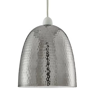 Image of Searchlight Lighting Collection Juno Chrome Hammered Pendant Light Shade