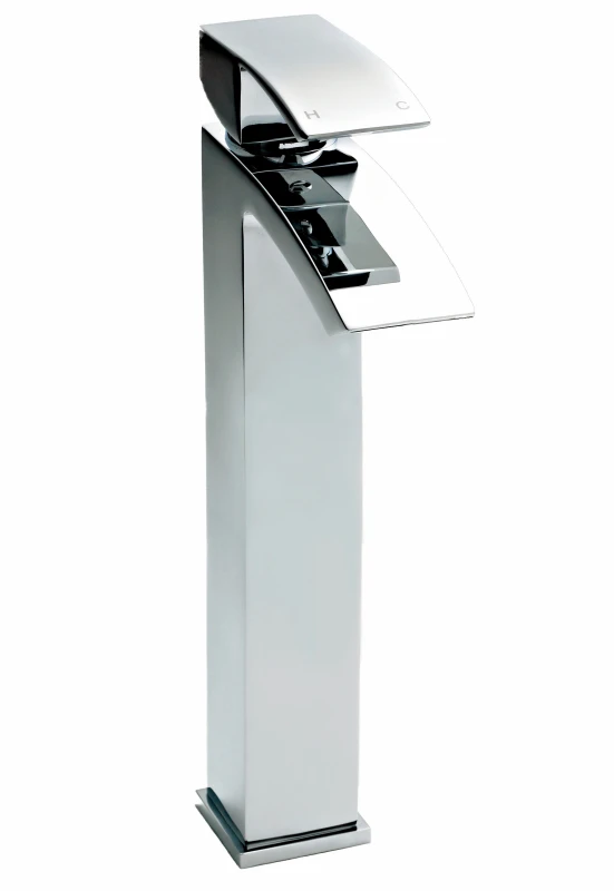 Image of Balterley Square Tall Mono Basin Mixer Tap Chrome Silver