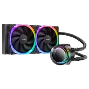 Image of ANTEC Vortex 240 ARGB AiO Liquid CPU Cooler Universal Socket 240mm Radiator PWM 2000RPM Fusion ARGB Cooling Fans Addressable RGB LED Lighting with Sus