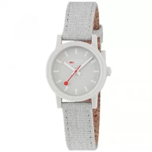 Image of Mondaine Essence Quartz Grey Dial Textile Strap Ladies Watch MS1.32170.LK