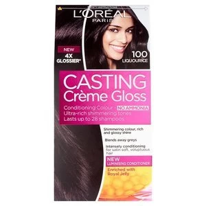 Image of Casting Creme 100 Liquorice Black Semi Permanent Hair Dye Black