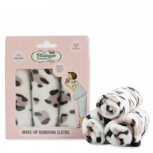 Image of The Vintage Cosmetic Company Leopard Print Make-up Removing Cloths