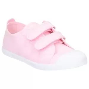 Image of Flossy Sasha Girls Junior Touch Fastening Shoe (2 UK) (Pink)