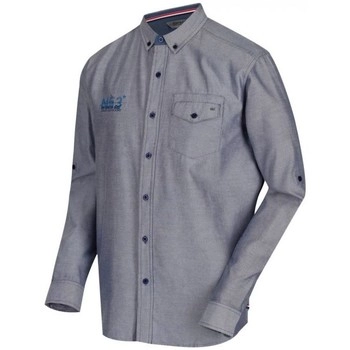 Image of Regatta Benan Long Sleeve Coolweave Oxford Shirt - S - blue