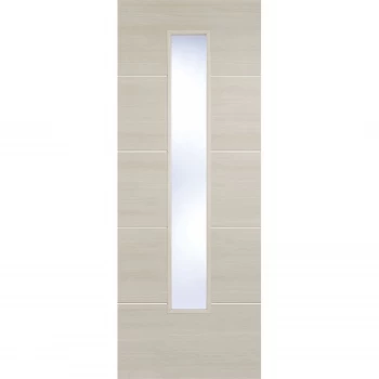 Image of Santandor Internal Glazed Ivory Laminate 1 Lite Door - 686 x 1981mm