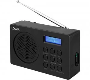 Image of Logik Portable DAB Clock Radio L2DAB16