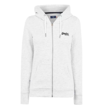 Image of Superdry Full Zip Hoodie - Grey