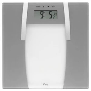 Image of Weight Watchers Glass Body Fat Bathroom Scales