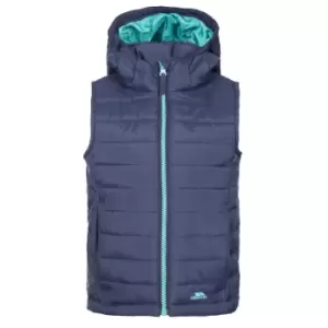 Image of Trespass Girls Aretha Hooded Casual Gilet (2-3 Years) (Navy)