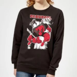 Image of Marvel Deadpool Max Womens Sweatshirt - Black - S