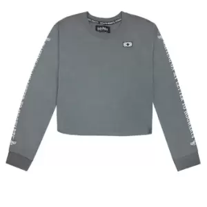 Image of Harry Potter Womens/Ladies Waiting On My Letter Cropped Sweatshirt (L) (Grey)