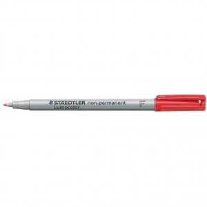 Image of STAEDTLER Lumocolor 316 Non-Permanent Marker Pen, Fine Tip, 0.6mm Line Width, Red