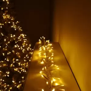 Image of 12m 960 LED Cluster Brights Multi-function Christmas Lights in Vintage Gold