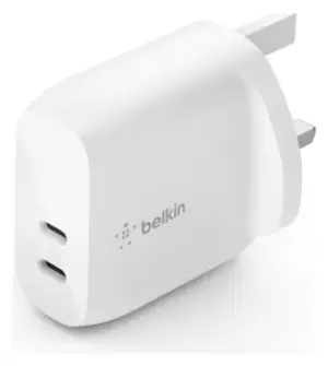 Image of Belkin Fast Charge 40W Dual Port Mains Charger - White