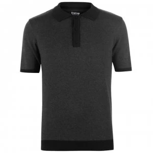 Image of Firetrap Blackseal Knit Polo - Charcoal