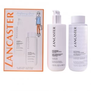 Image of Lancaster Softening Duo 400ml Cleansing Milk & 400ml Toner.