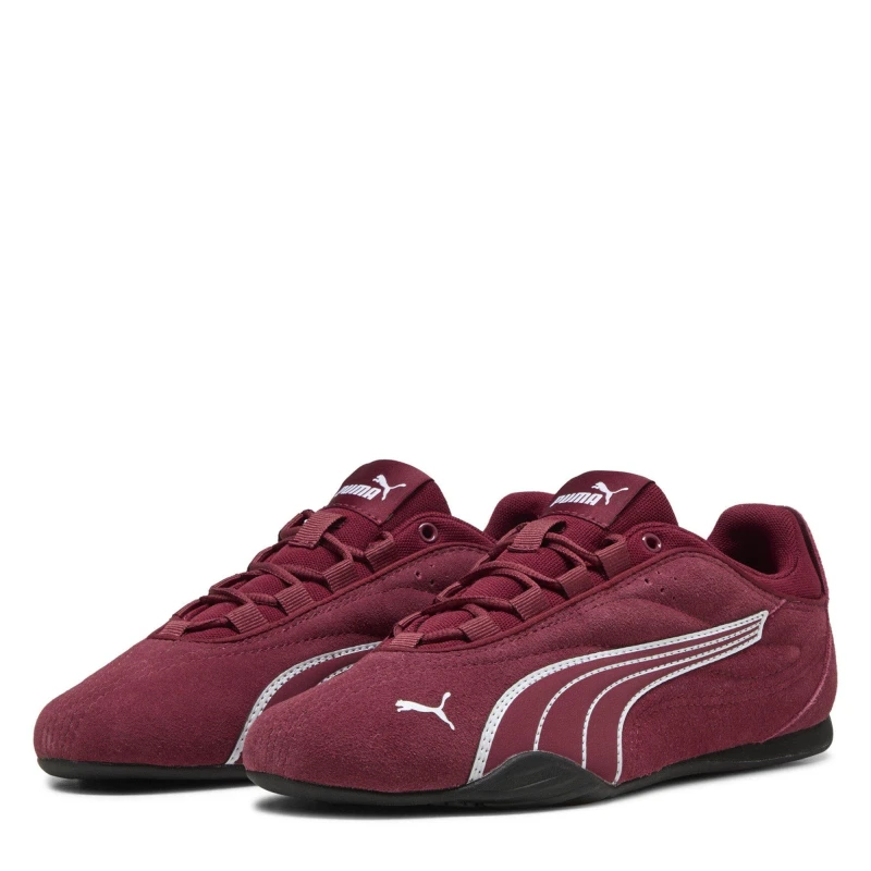 Image of Puma Womens Catch Low-Top Trainers Burgundy Su female 8 (42)