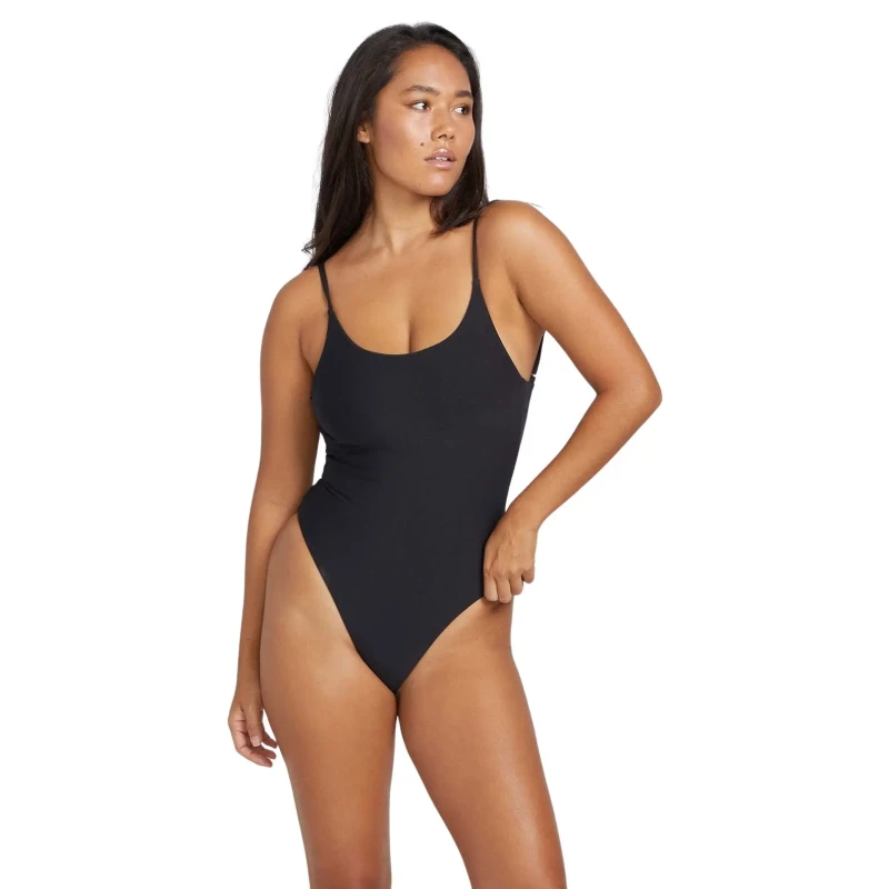 Image of Volcom Womens 1 Piece swimsuit Volcom Simply Seamless Noir Female L