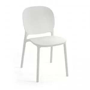 Image of Everly multi-purpose chair with no arms pack of 2 - white EVE100H-WH