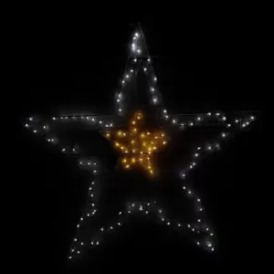 Image of 140 LED 80cm Premier Christmas Ultrabrights Outdoor Double Star in Cool & Warm White Mix