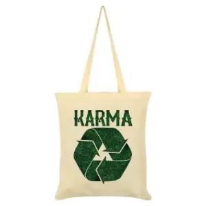 Image of Grindstore Recycling Karma Tote Bag (One Size) (Cream)