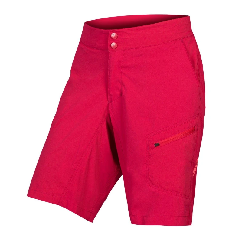 Image of Endura Hummvee Lite Shorts (With Liner) Ladies Berry female 8 (XS)