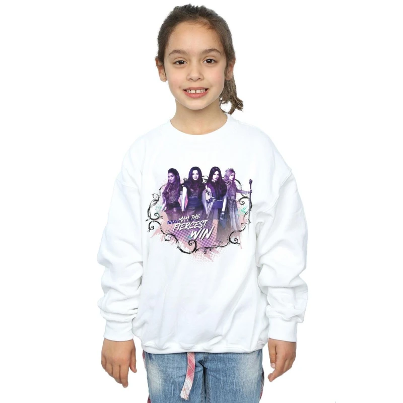 Image of Disney The Descendants The Fiercest Win Sweatshirt White female