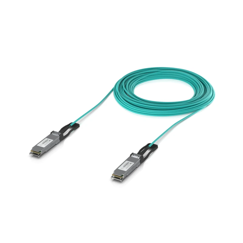 Image of Ubiquiti UACC-AOC-QSFP28-30M InfiniBand/fibre optic cable Aqua colour