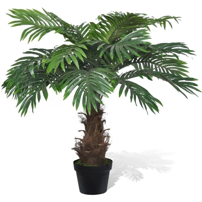 Image of Lifelike Artificial Cycus Palm Tree Pot 80cm Fake Arrangement Home Decor