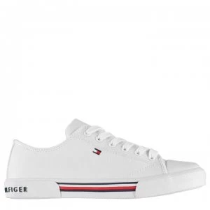 Image of Tommy Hilfiger Tommy Canvas Low Trainers - White 100