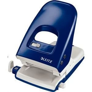Image of Original Leitz 5138 NeXXt Series Strong Metal Office Hole Punch Blue 40 Sheets of 80gsm Paper