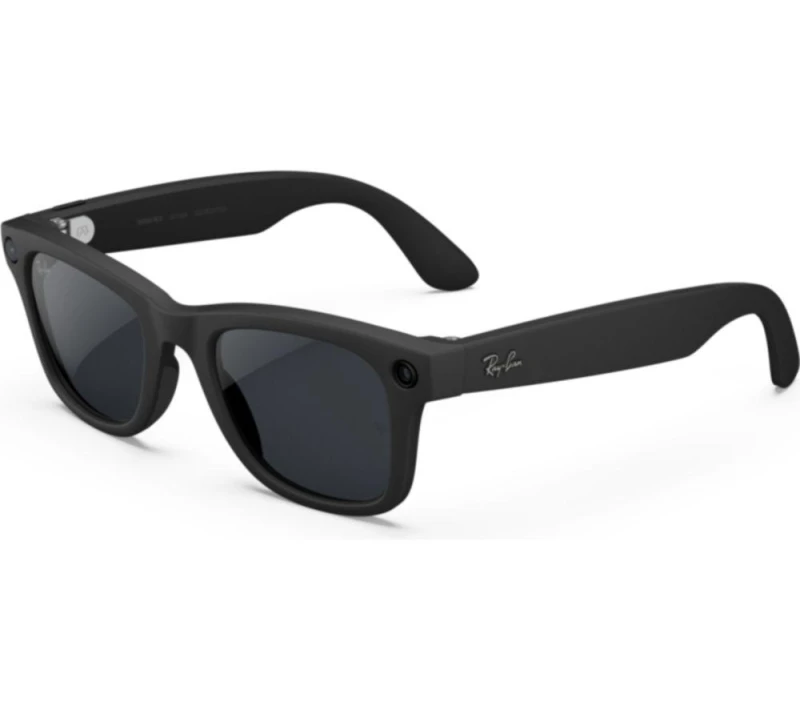 Image of RAY-BAN Meta Wayfarer (Gen 2) Glasses - Matte Black with Clear to Grey Transitions Lenses, Large 8056262721384