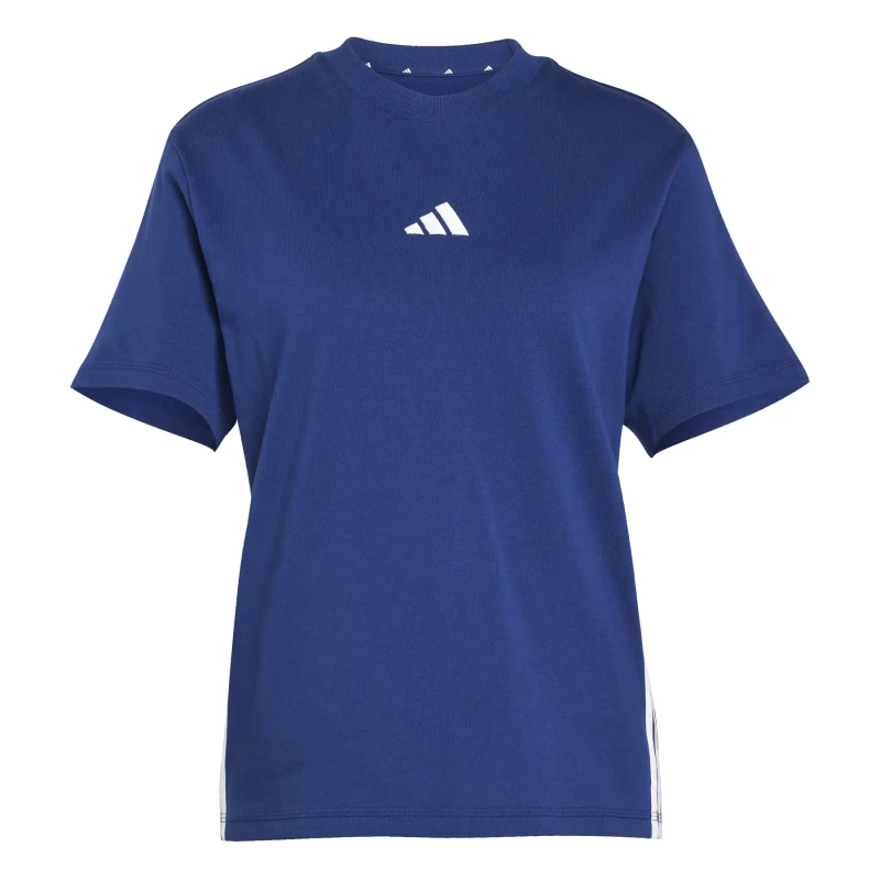 Image of Adidas Womens T-Shirt adidas Essentials 3-Stripes Bleu Female L