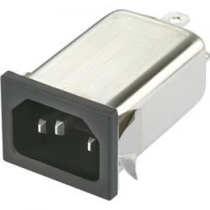 Image of Mains filter IEC socket 250 V AC 6 A 0.7 mH L x