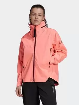 Image of adidas Terrex Ct Myshelter Rain.rdy Jacket, Black, Size 2Xs, Women