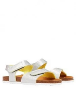 Image of Joules Girls Tippy Toes Glitter Sandal- Silver