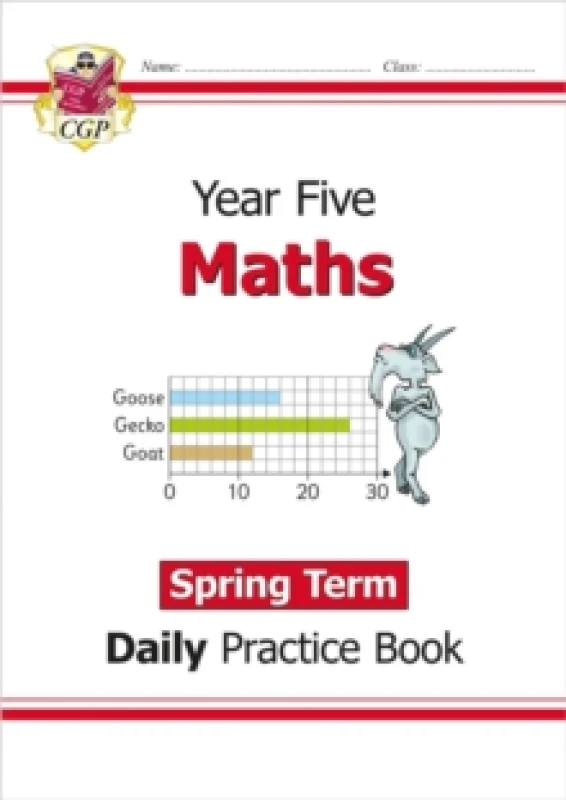 Image of CGP Books KS2 Maths Year 5 Daily Practice Book: Spring Term Paperback Multi