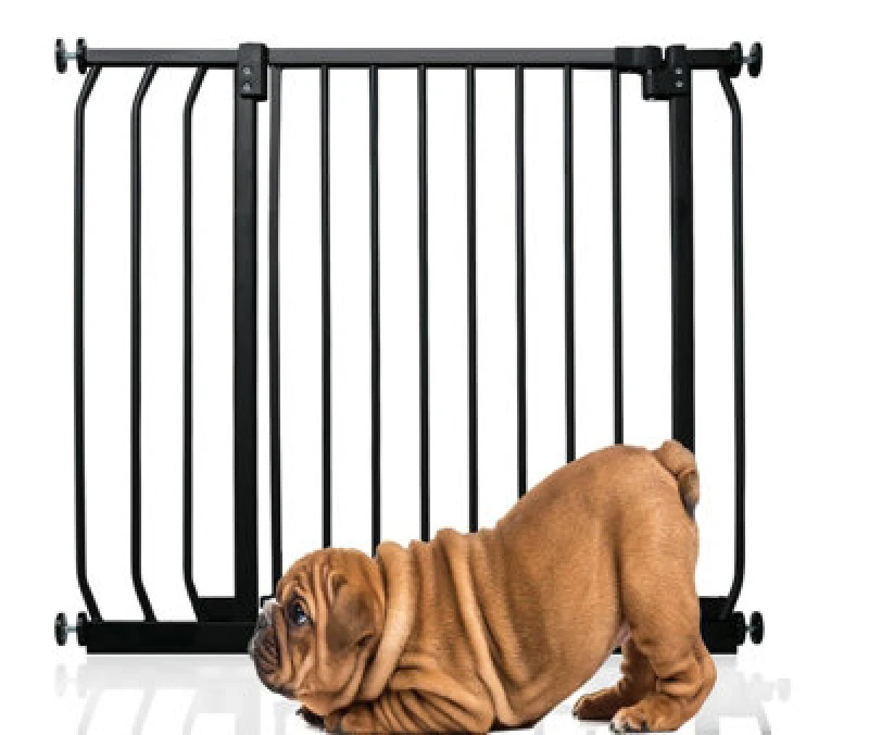 Image of Bettacare Elite Pressure Dog Gate, 80Cm - 89Cm, Matt Black, Pressure Fit Pet Gate For Dog And Puppy