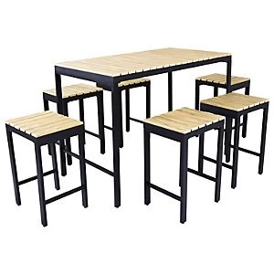 Image of Charles Bentley Extrusion Bar Dining Set Metal
