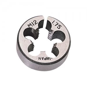 Image of Draper Coarse Circular Die Metric M12 1"