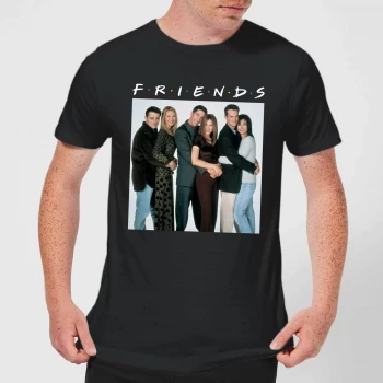 Image of Friends Group Shot Mens T-Shirt - Black - 5XL