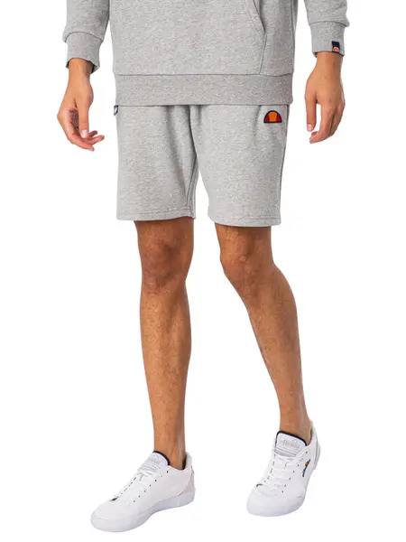 Image of Ellesse Noli Fleece Sweat Shorts Grey Marl XXL