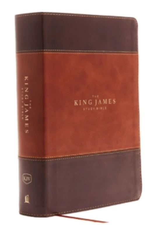 Image of KJV, The King James Study Bible, Leathersoft, Brown, Red Letter, Full-Color Edition : Holy Bible, King James Version Leather / fine binding