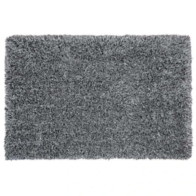 Image of Beliani Shaggygy Rug Cide Black/ White 160 X 230 Cm