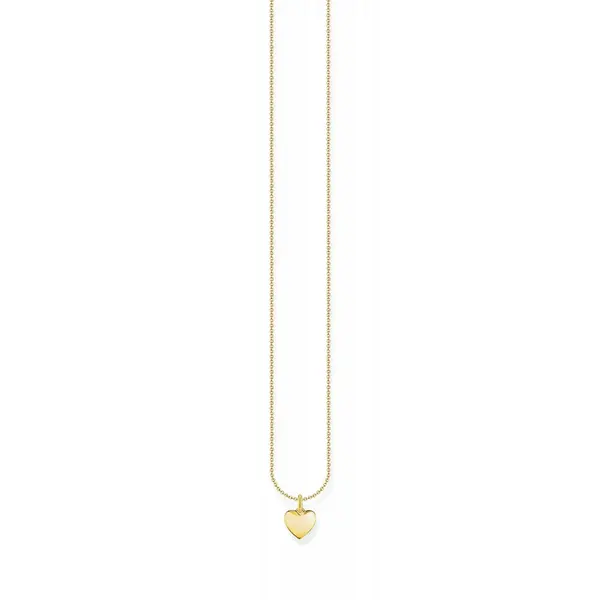 Image of Thomas Sabo Sterling Silver Basics Gold Gold Plated Necklace KE2234-41