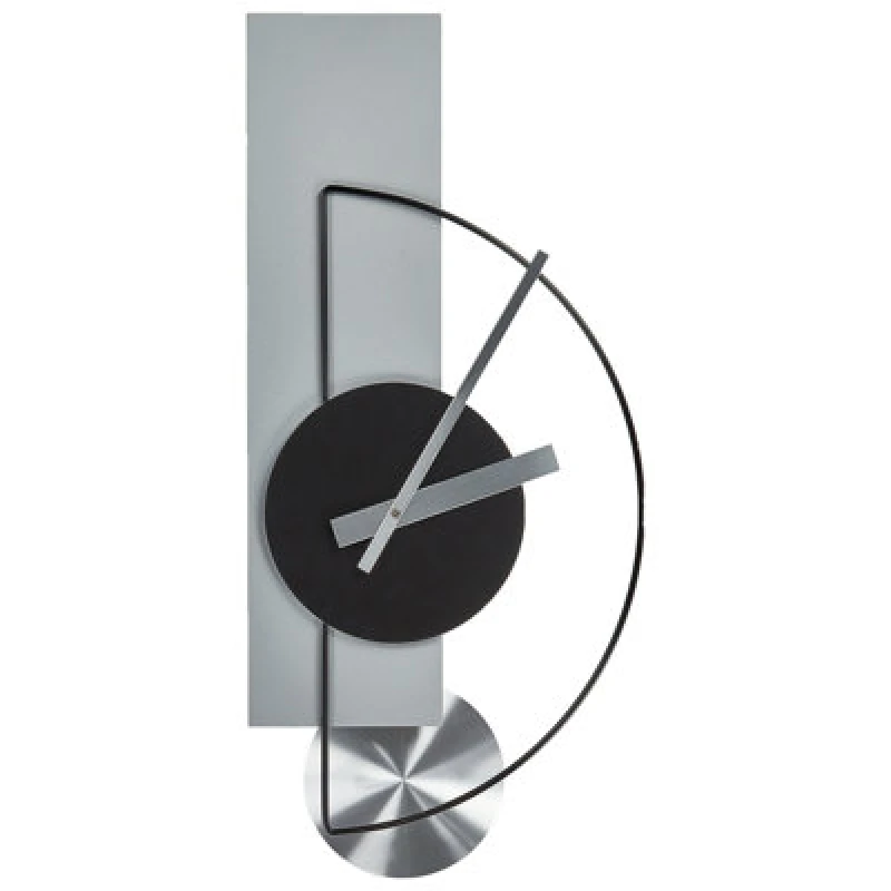 Image of Beliani Wall Clock Cevins 31cm Metal Light Grey